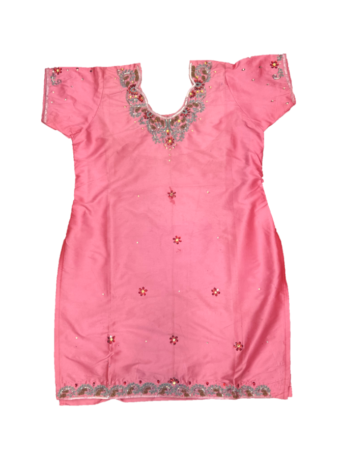 Baker-Miller Pink Suit With Zari Work